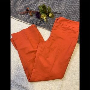 Ann Taylor Factory Coral Crop Slacks-4